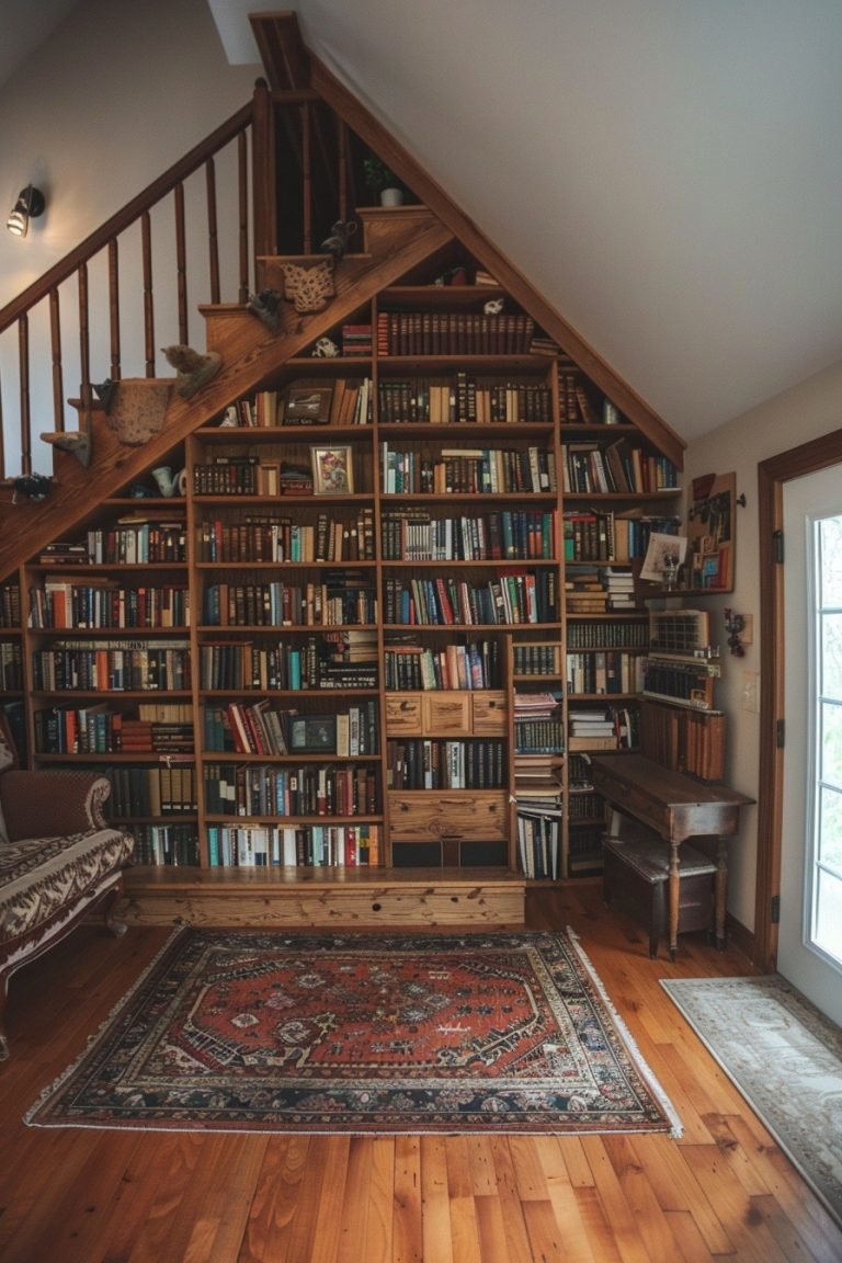 Bookcase Innovative 29 Staircase Storage Under Stairs Ideas For Clever Home Organization ...