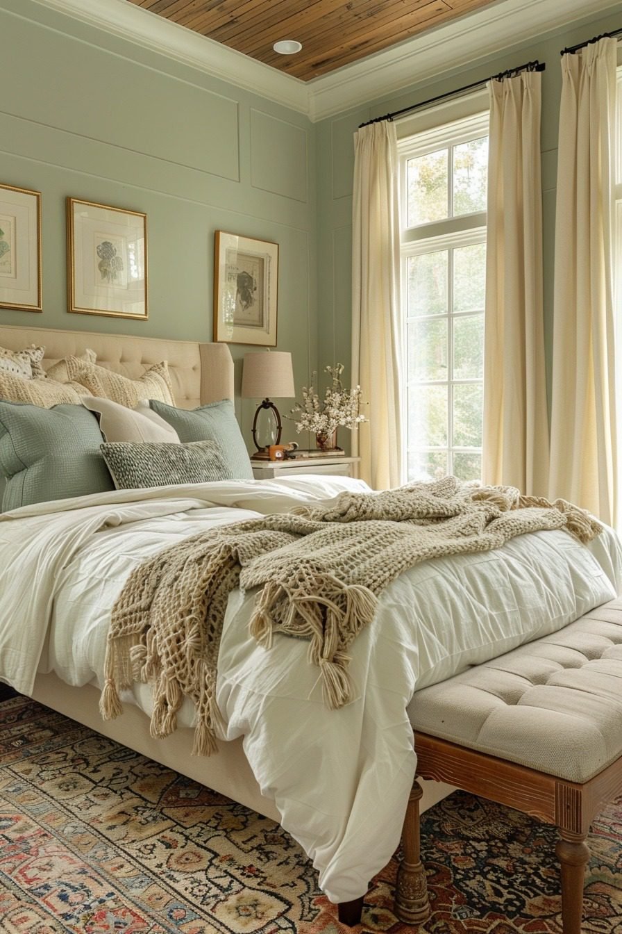 29 Sage Green Farmhouse Bedroom Ideas For A Refreshing Retreat