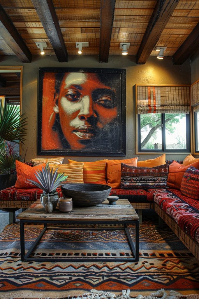 Layering Textures in Afrohemian Interiors