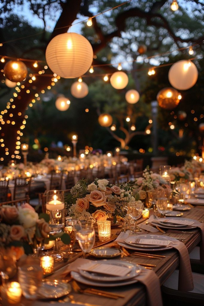 Metallic Accents for Twilight Gatherings