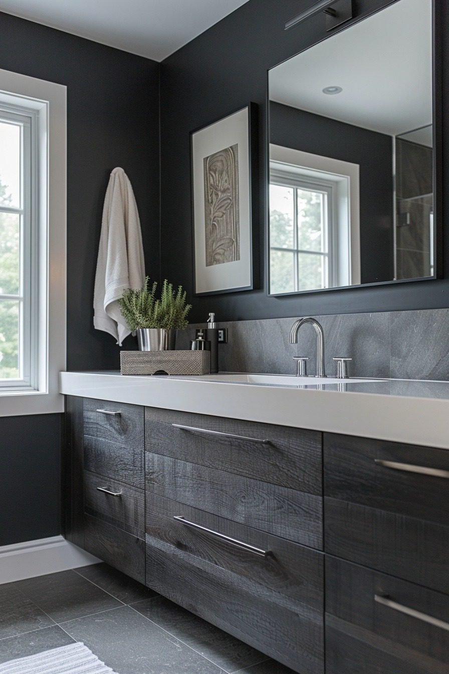 29 Bold Black Bathroom Decor Ideas For A Dramatic Flair Courtneys World