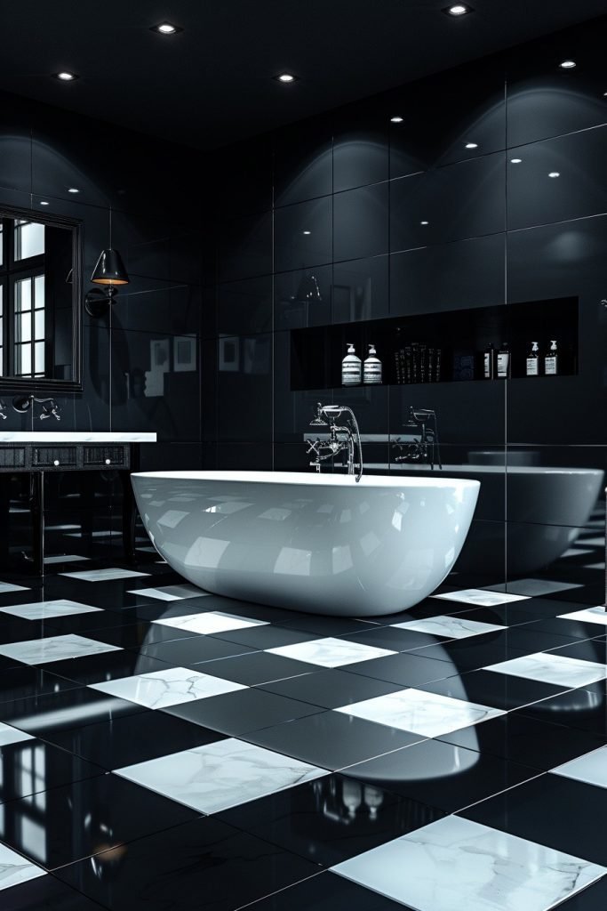 Minimalist Black and White Tile Designs