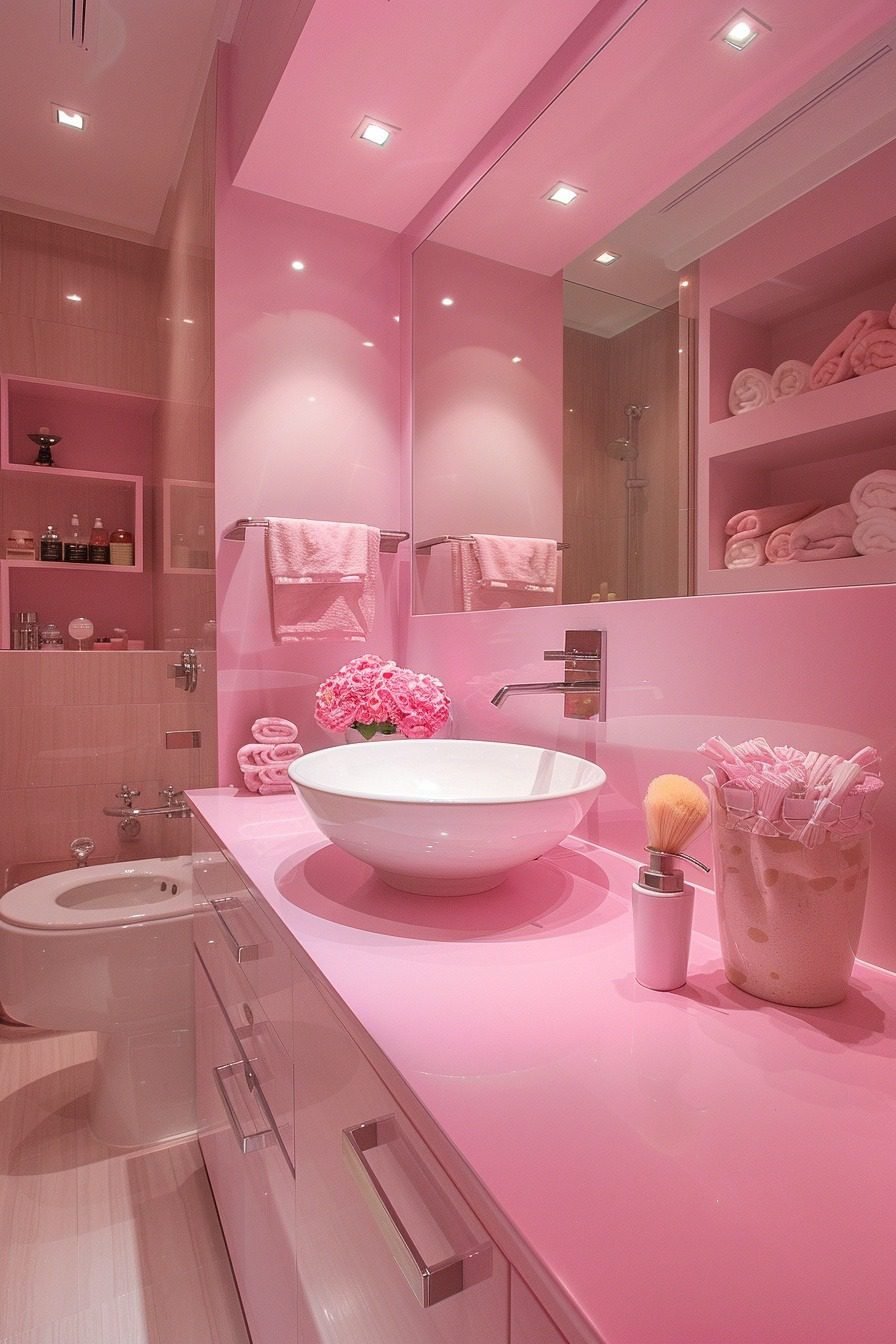 29 Pink Bathroom Decor Ideas For The Ultimate Girly Retreat - Courtneys ...