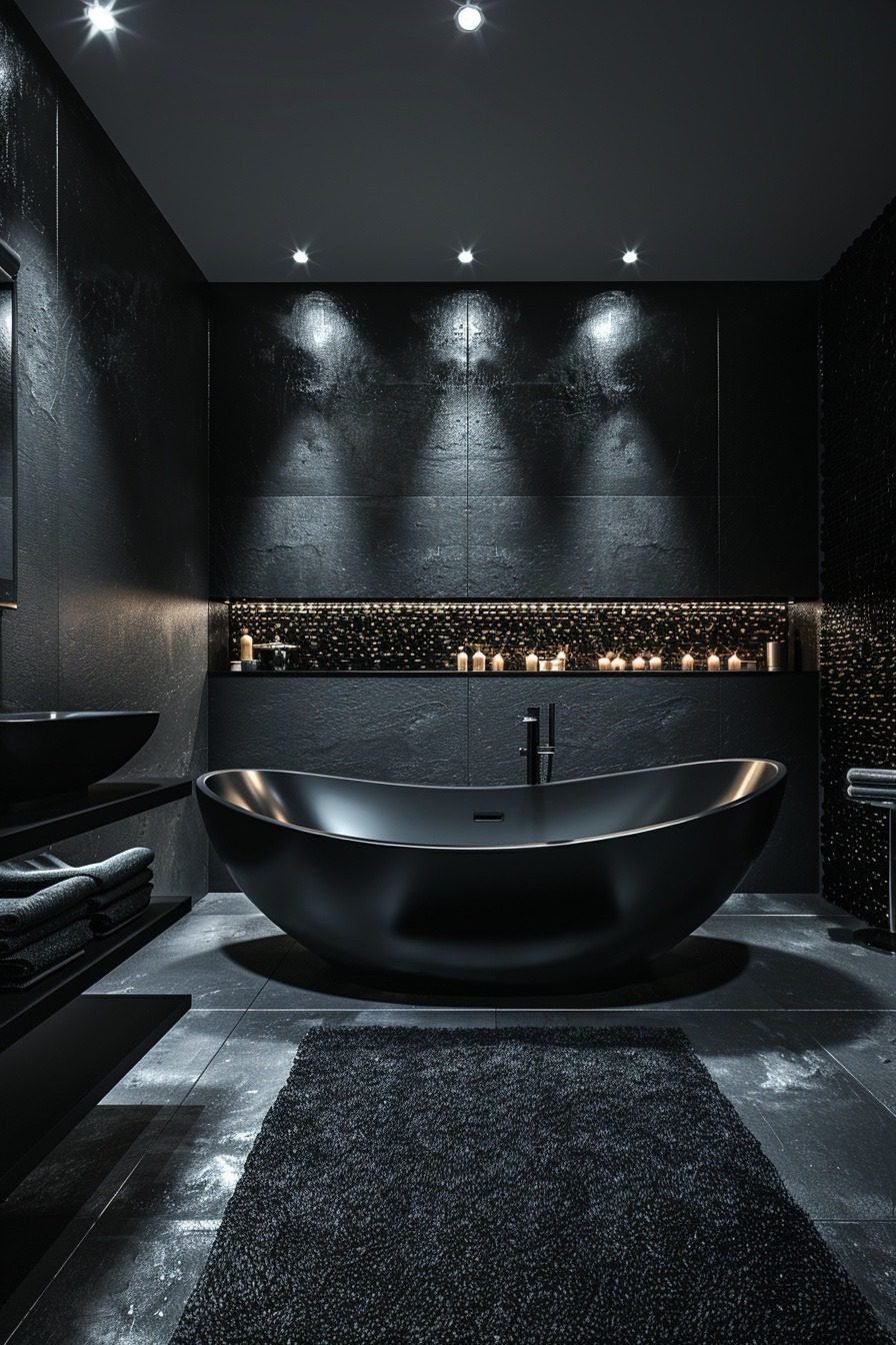 29 Bold Black Bathroom Decor Ideas For A Dramatic Flair Courtneys World