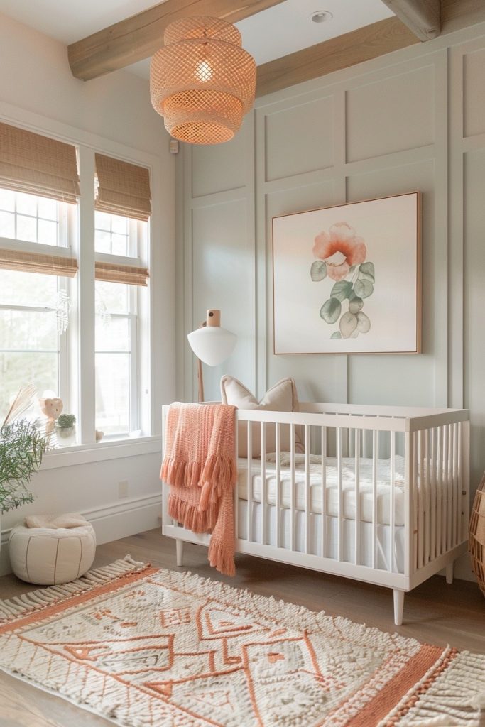 Boho themed baby room best sale