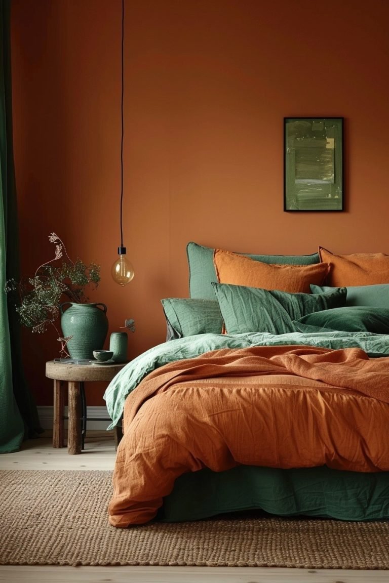 29 Green And Terracotta Bedroom Ideas For A Warm And Earthy Retreat