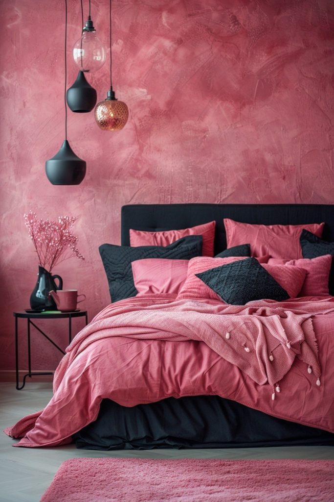 Modern Pink and Black Elegance