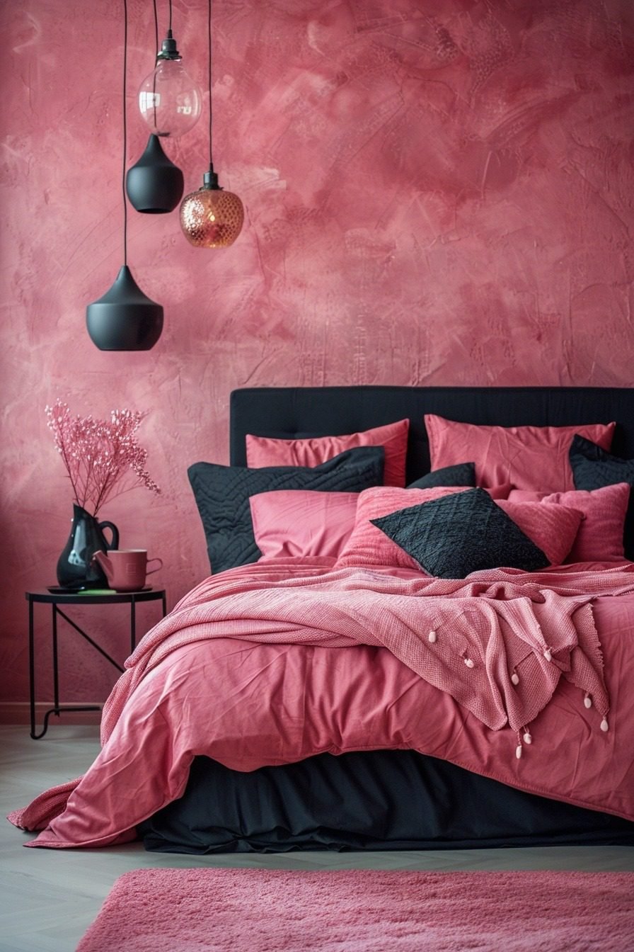 29 Stunning Pink And Black Bedroom Ideas For A Chic And Modern Look ...