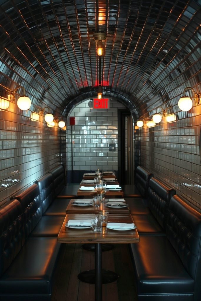 Modern Subway Station Dining Room