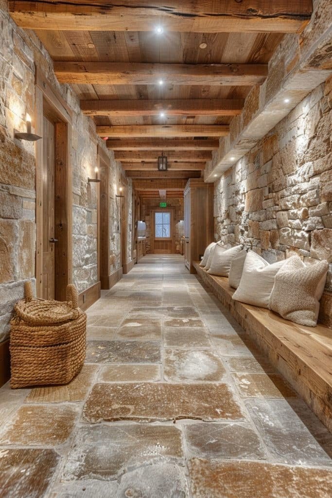 Natural Stone Hallway Accents
