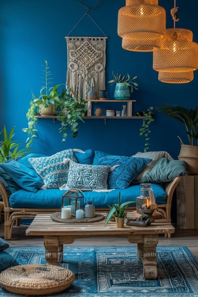Ocean Blue Bohemian Decor Ideas