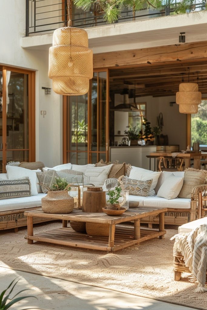 Open and Bright Scandi Boho Patio Spaces