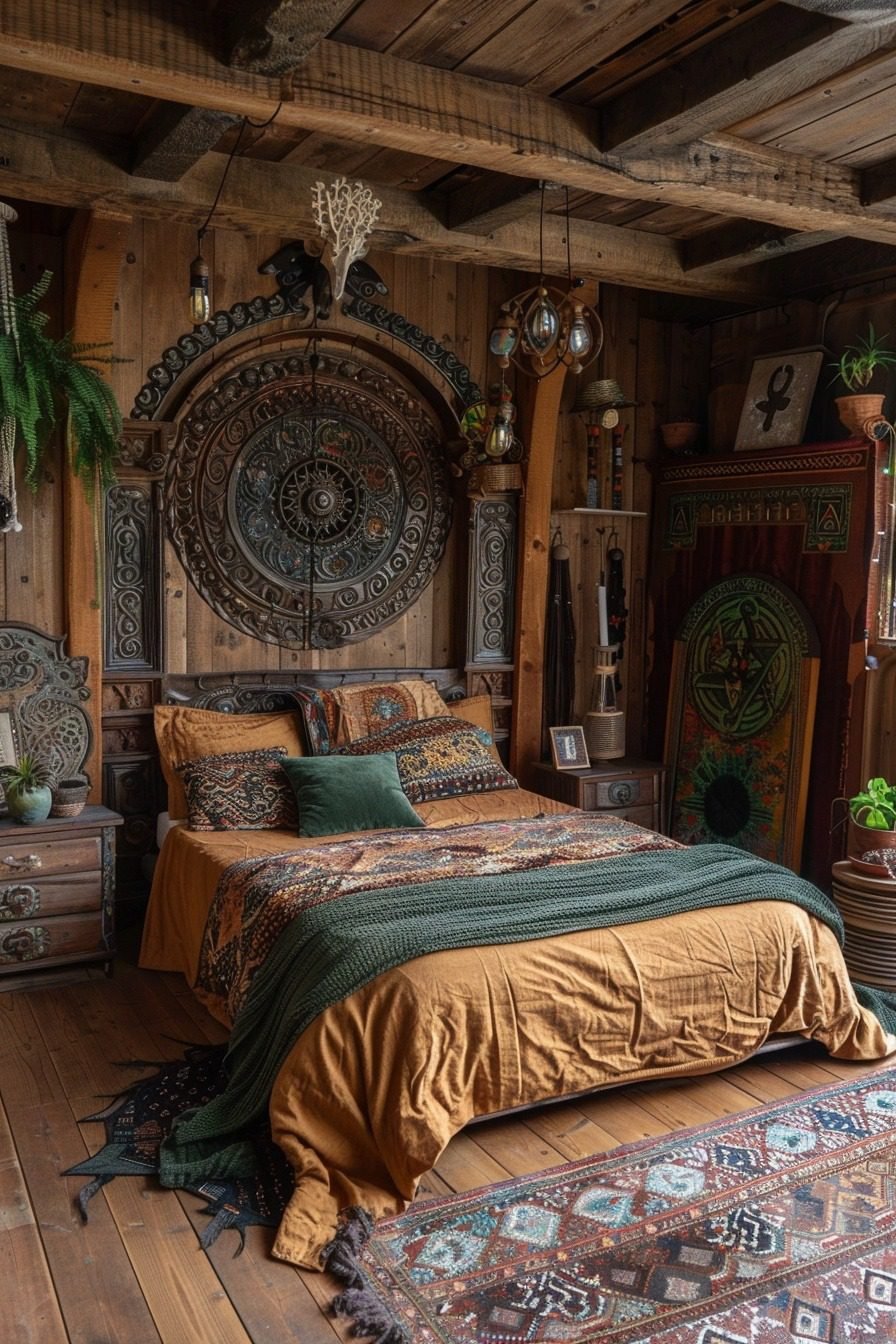 29 Rustic Boho Witchy Bedroom Ideas To Transform Your Space - Courtneys ...