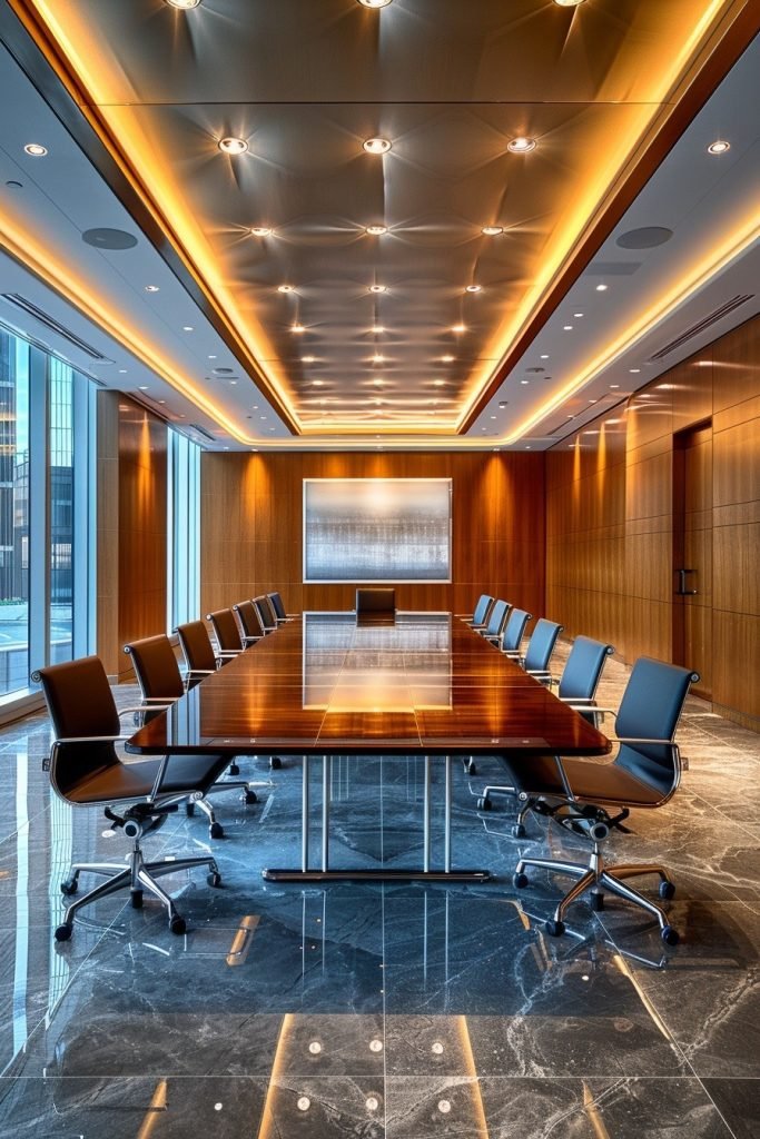 Paneled Ceilings with Hidden Lighting