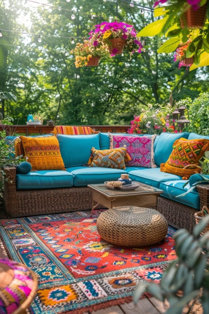 Pastel Blue Bohemian Patios