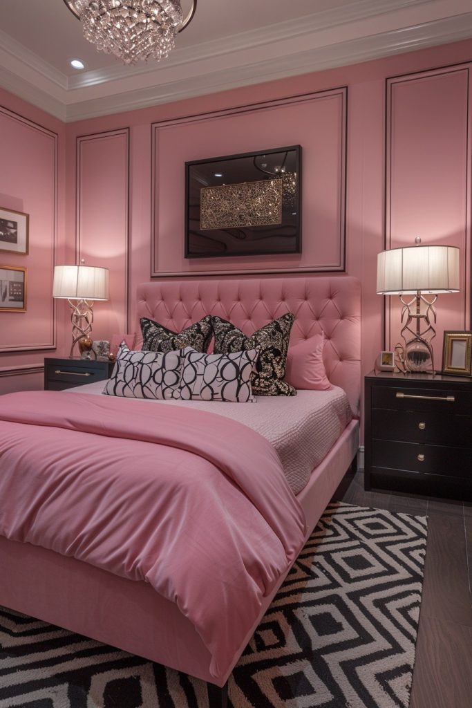 Pink and Black Art Deco Inspiration
