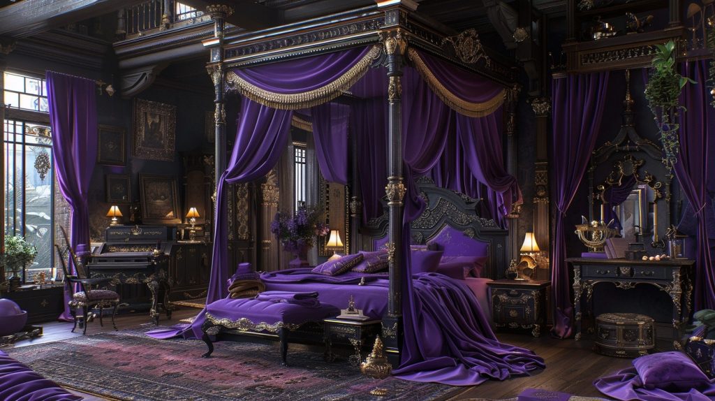 Purple Witchy Bedroom