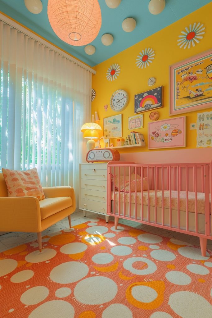 Retro 1950s Baby Room