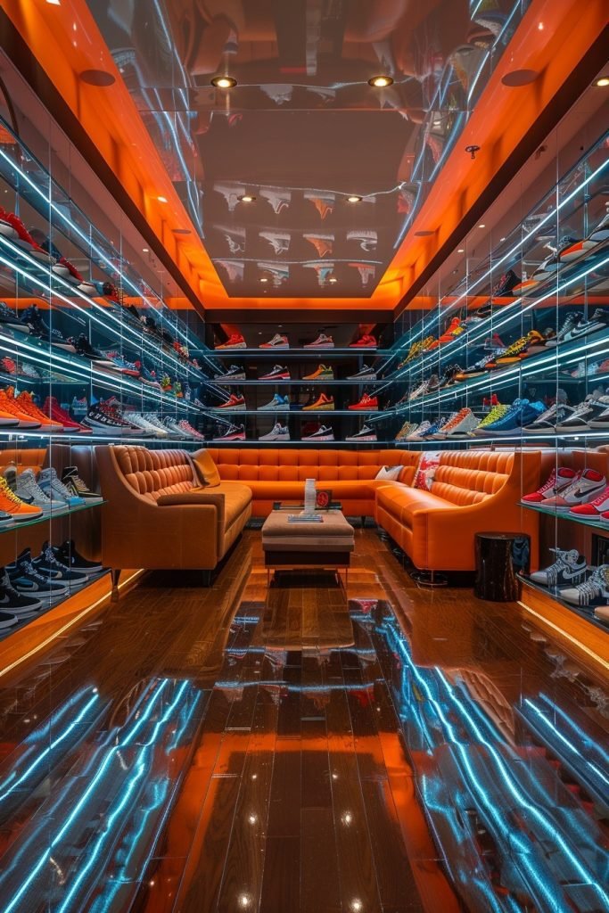 Retro Sneakerhead Display Room