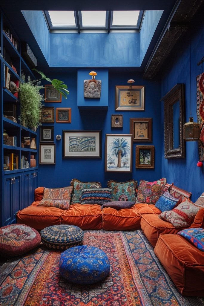 Royal Blue Bohemian Garrets