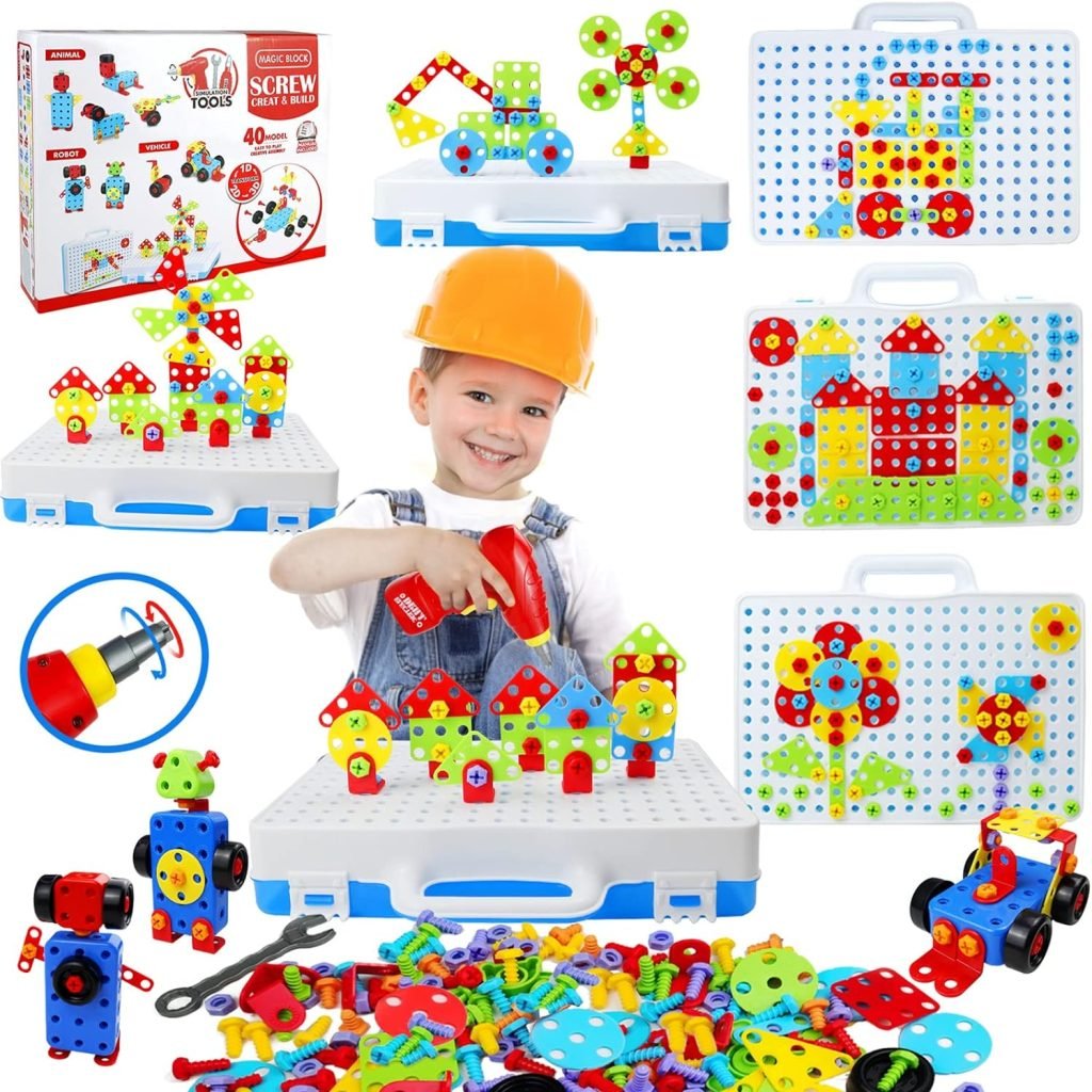 STEM Toys 232 Pcs Drill Set Building Blocks