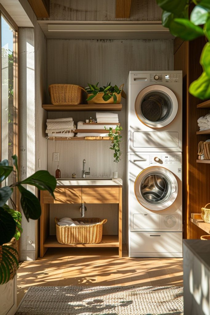 Scandinavian Inspired Laundry Stack