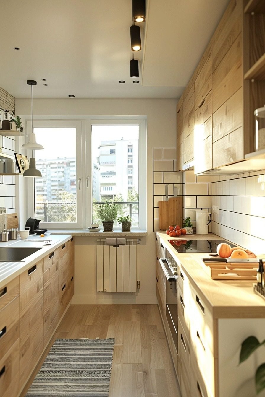 29 Tiny Apartment Kitchen Decor Ideas For Stylish Functionality ...