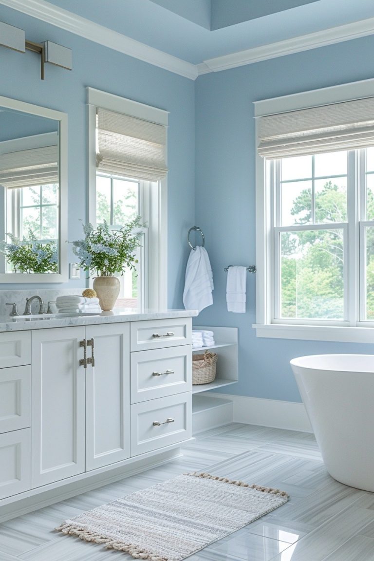 29 Captivating Blue Bathroom Decor Ideas For A Serene Ambiance ...