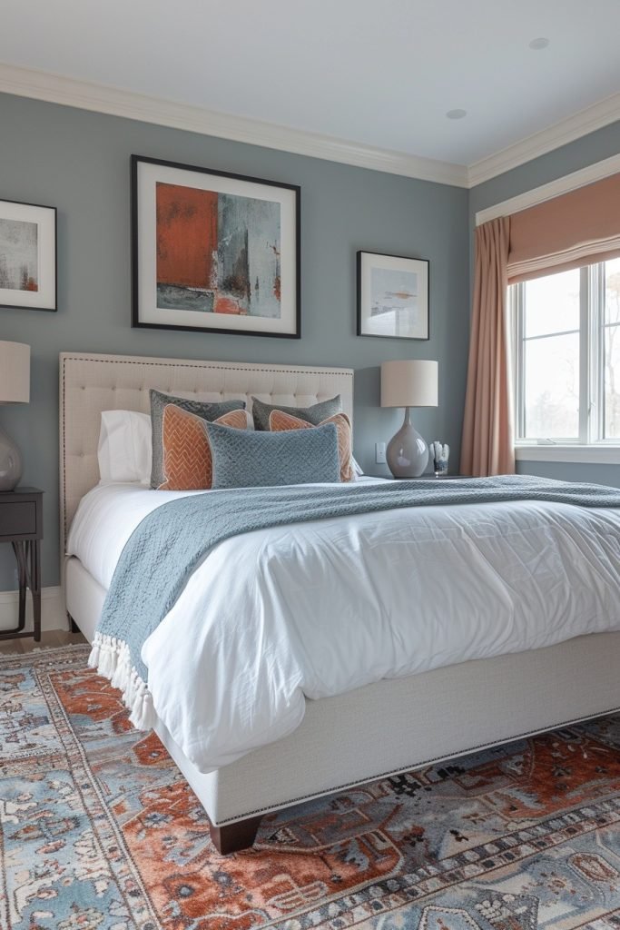Slate Blue Bohemian Guest Rooms