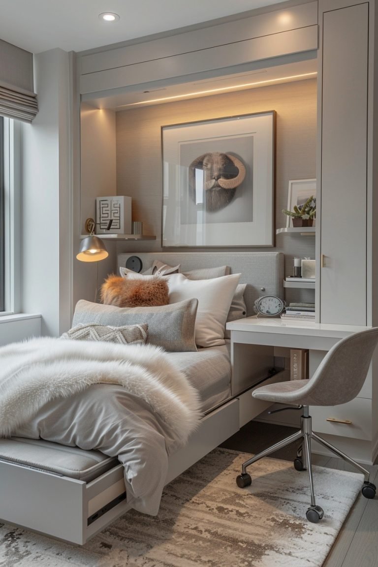 29 Tiny Bedroom Decor Ideas To Maximize Your Small Space - Courtneys World