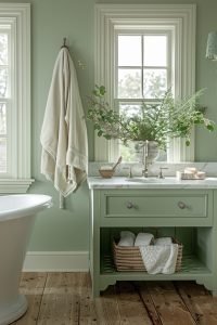 29 Refreshing Green Bathroom Decor Ideas For A Serene Space - Courtneys ...