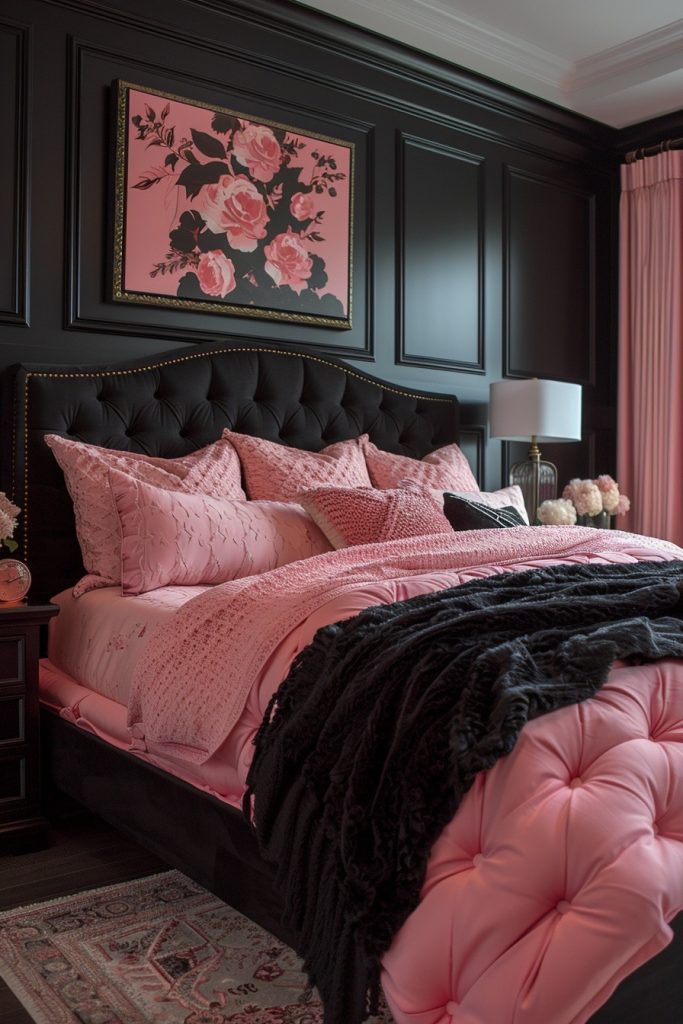 Sophisticated Pink and Black Palette