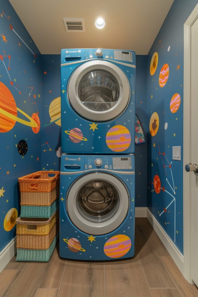 Space-Themed Kid's Laundry