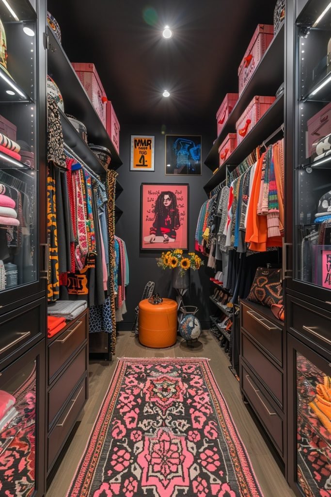 Street Fashion-Inspired Walk-In Closet