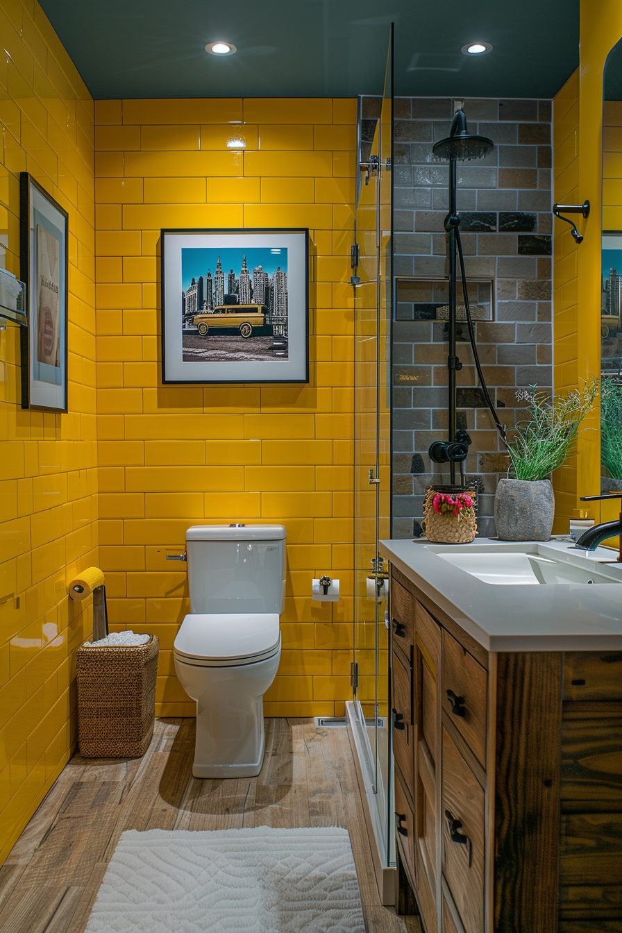 29 Sunny Yellow Bathroom Decor Ideas To Brighten Your Space - Courtneys ...