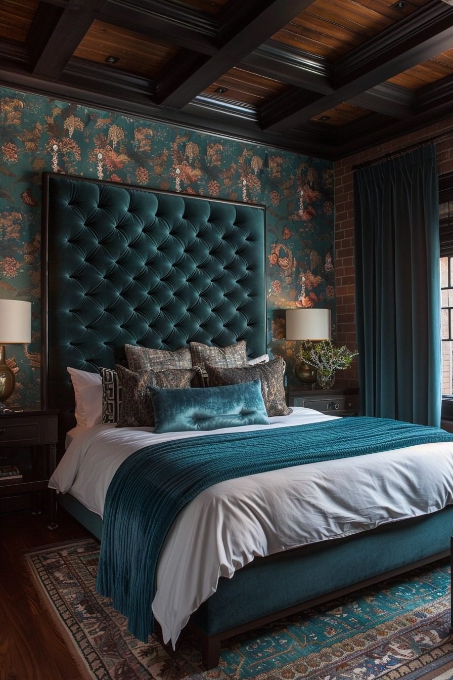 29 Dark Teal Bedroom Ideas To Create A Tranquil And Luxurious Retreat ...