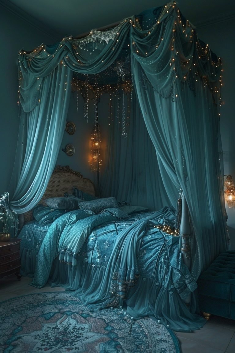 29 Dark Teal Bedroom Ideas To Create A Tranquil And Luxurious Retreat ...