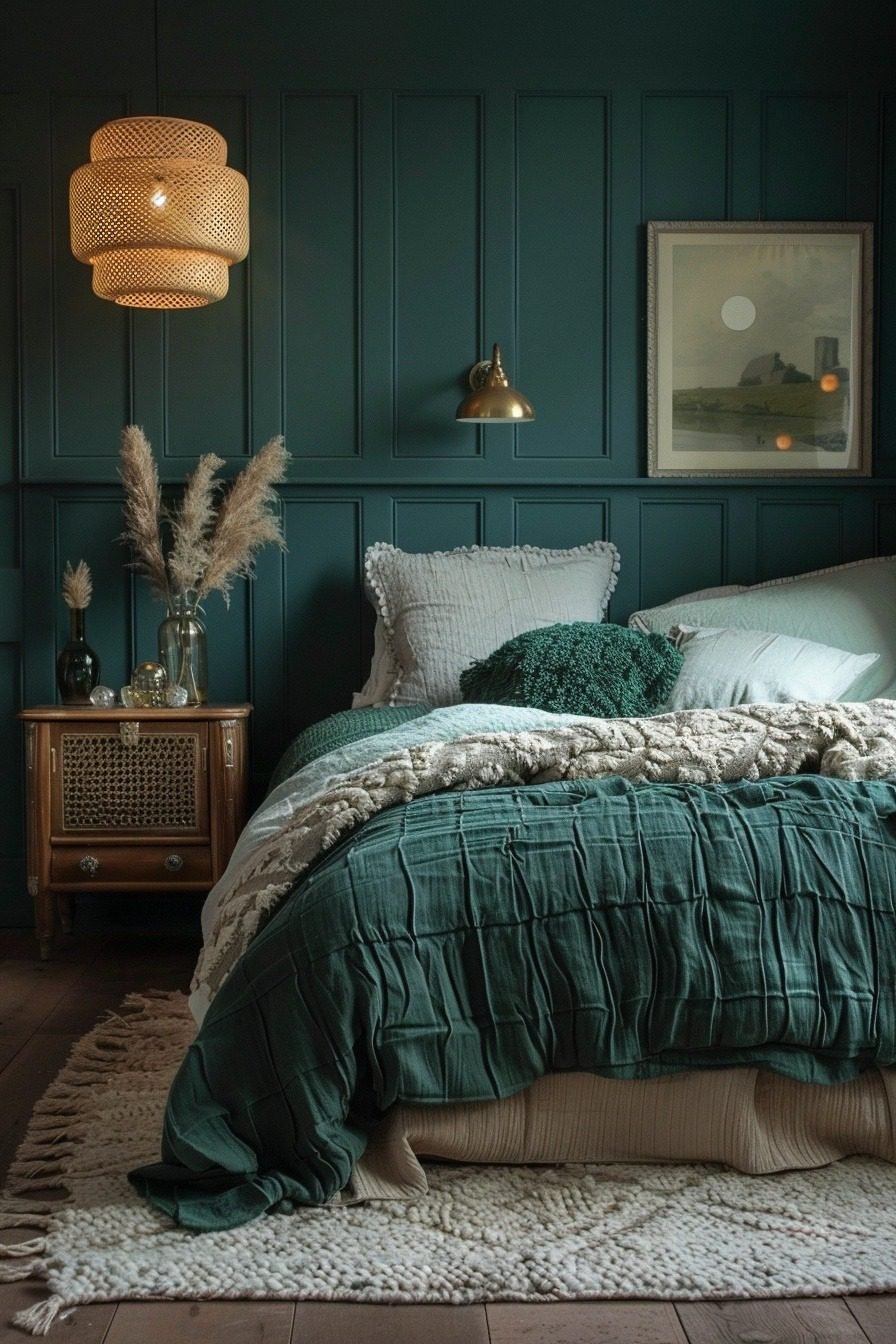 29 Dark Teal Bedroom Ideas To Create A Tranquil And Luxurious Retreat ...