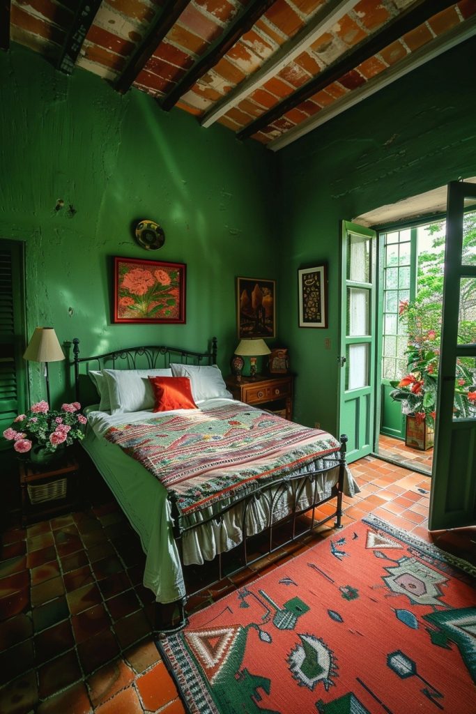 Terracotta Tiles and Green Walls Combination