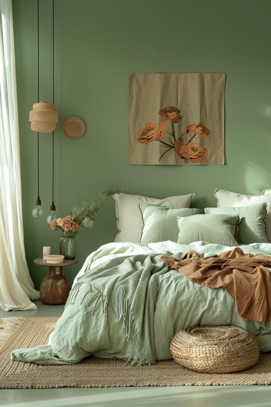 29 Green And Terracotta Bedroom Ideas For A Warm And Earthy Retreat ...