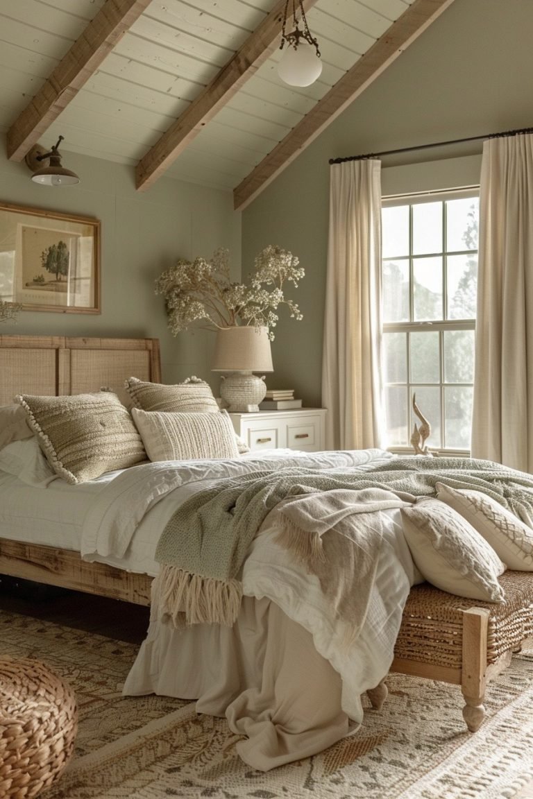 29 Sage Green Farmhouse Bedroom Ideas For A Refreshing Retreat