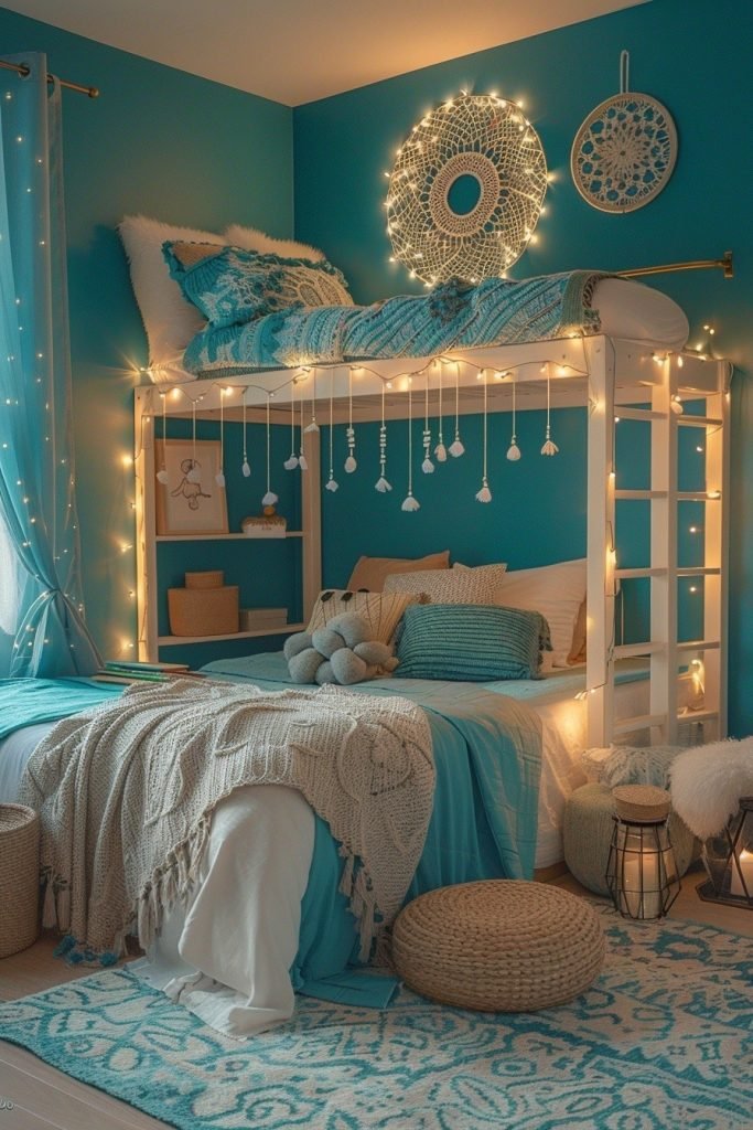 Turquoise Boho Teen Rooms