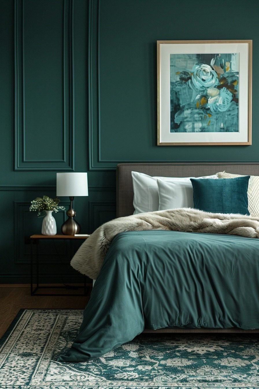 29 Dark Teal Bedroom Ideas To Create A Tranquil And Luxurious Retreat ...