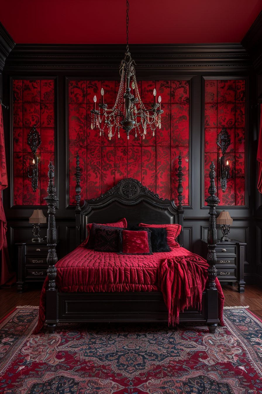 29 Dark Fantasy Bedroom Ideas For A Mysterious Sanctuary - Courtneys World