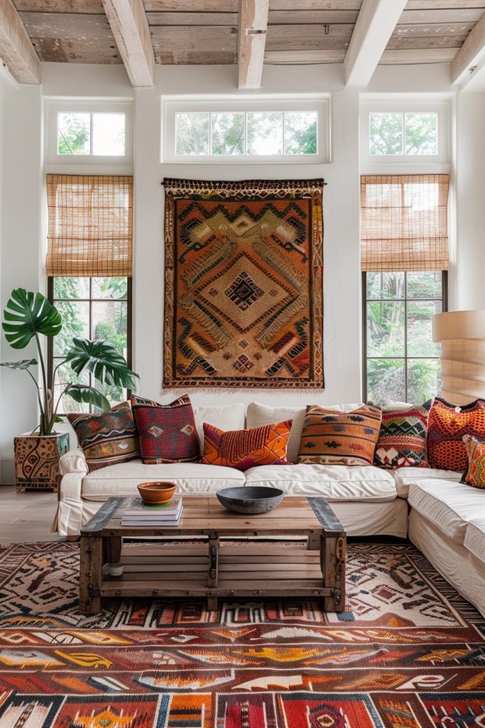 Vibrant Afrohemian Living Rooms