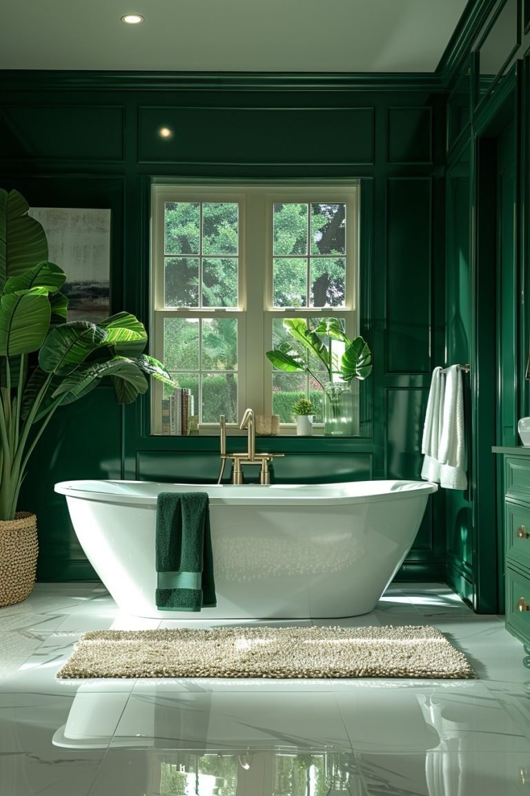 29 Refreshing Green Bathroom Decor Ideas For A Serene Space - Courtneys ...