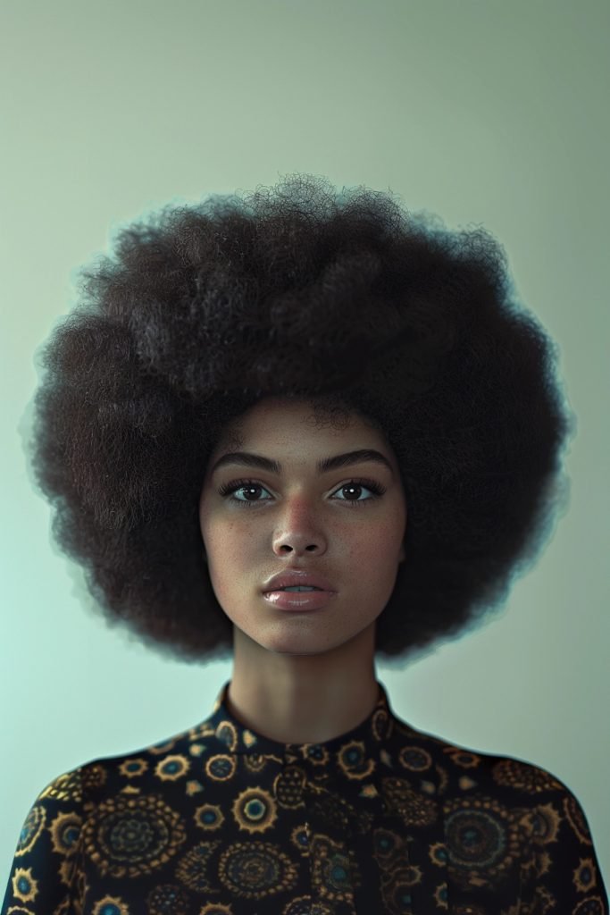 Afro Puff hairstyles for black hair
