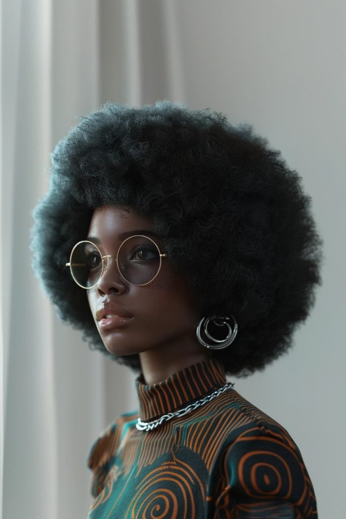 Afro Puff hairstyles for black hair