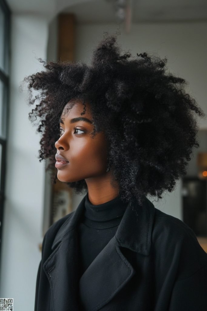 Afro Puff hairstyles for black hair