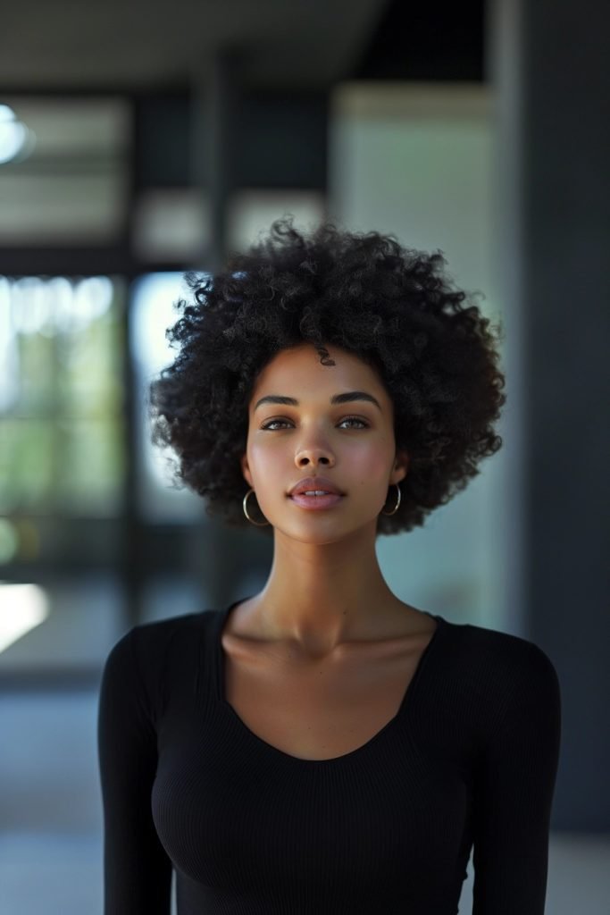 Afro Puff hairstyles curly hair